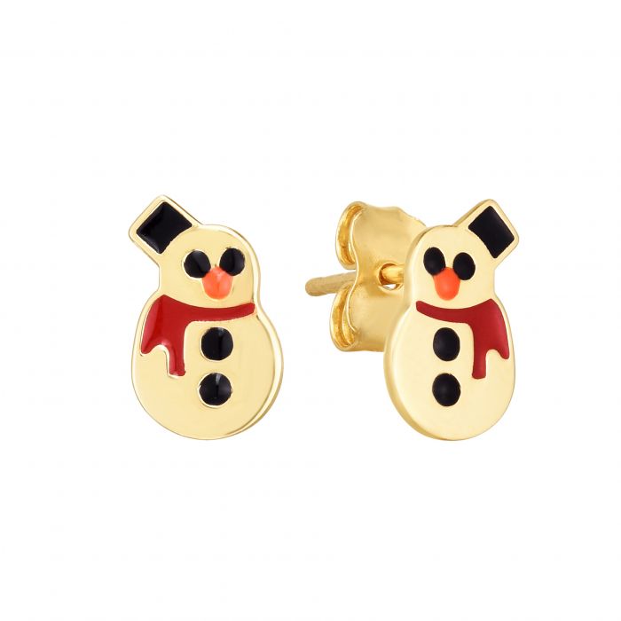 frosty-snowman-stud-earring-in-FDRCER13213-NL-YG